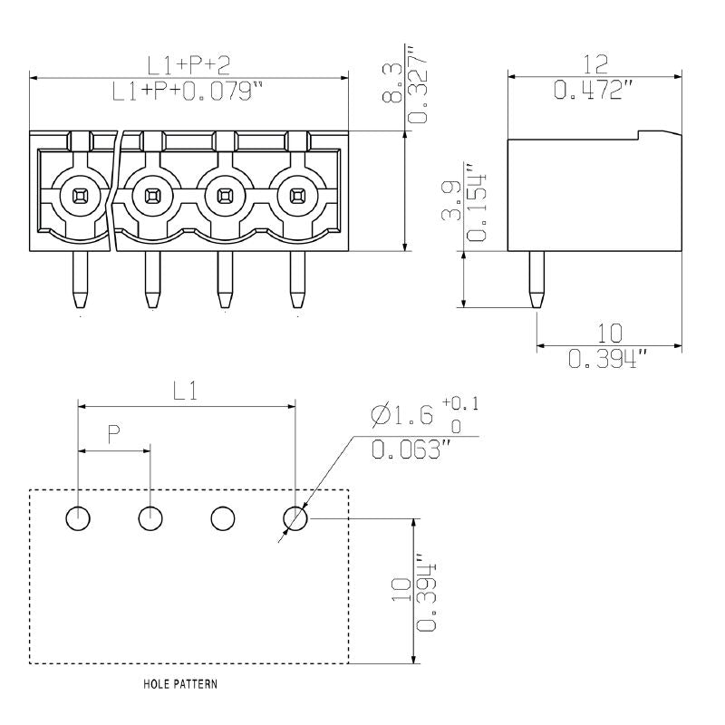 2649200000 - 5.08mm Pitch 7-Pole Board Connector with 90° Elbow  (Pack of 200)