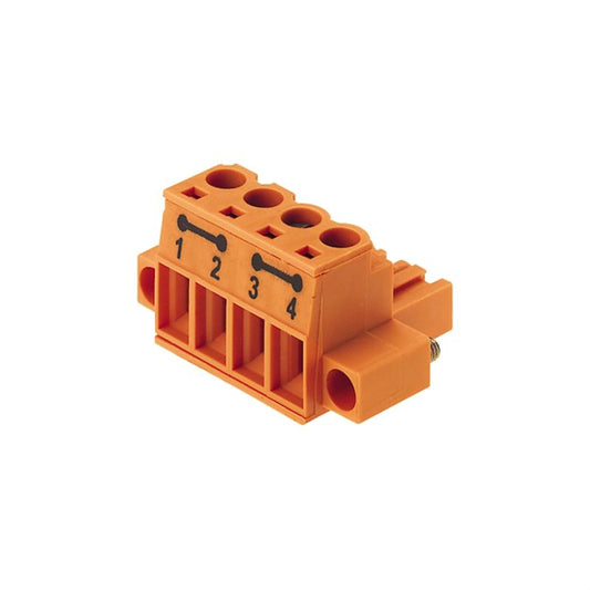 1283570000 - 180° 4-Pole PCB Connector, 5.08mm Pitch, 60 Pack  (Pack of 60)