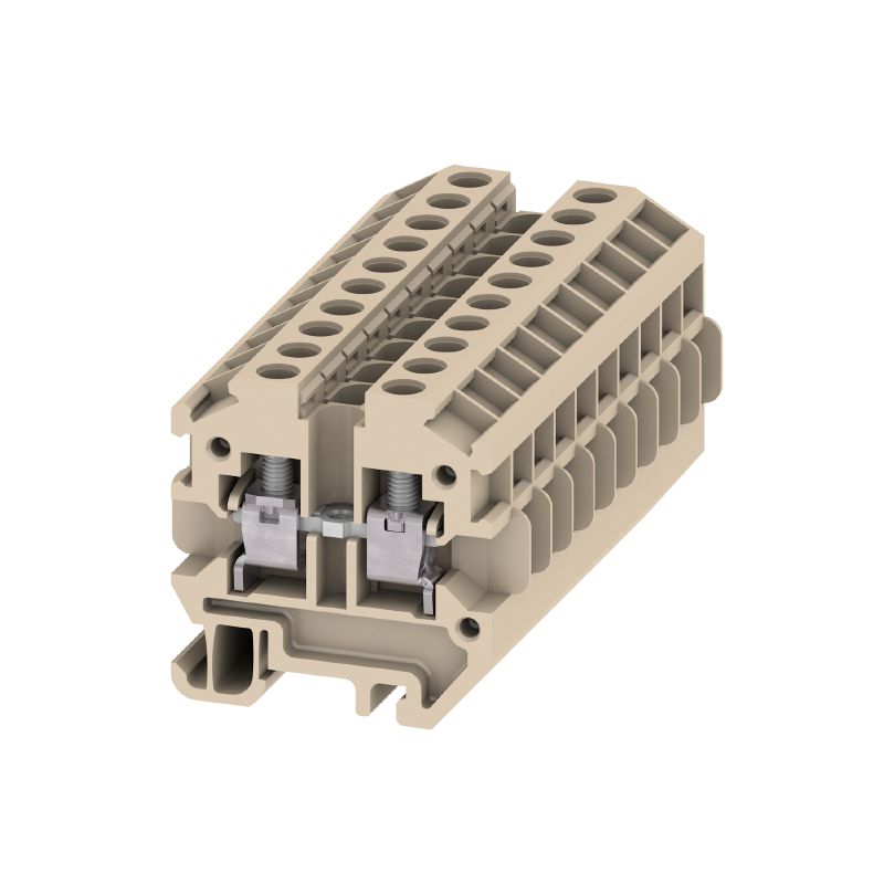0366560000 - Compact Beige Terminal Block, 20 Connections, 32A, 690V  (Pack of 10)
