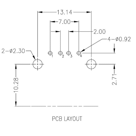 2563710000 - 90° USB 2.0 PCB Connector, 480 Mbps, Durable PBT  (Pack of 100)