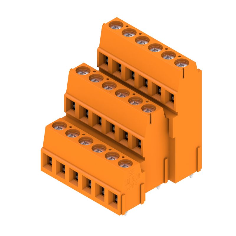 1769660000 - 18-Pole 90° PCB Terminal with 3.5mm Pins in Orange  (Pack of 25)