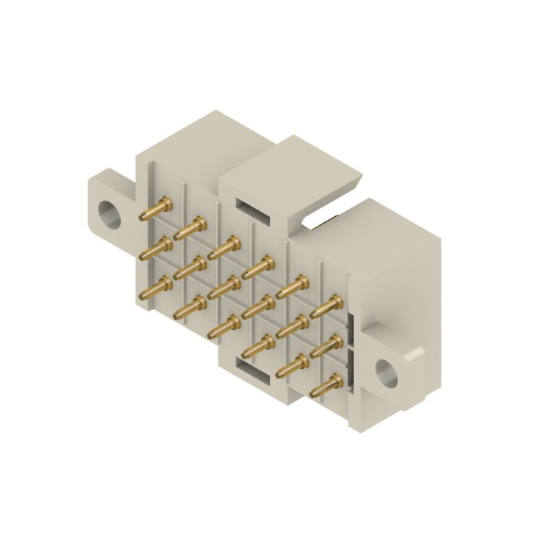 1444800000 - 5mm Pitch 18-Pole Male Header PCB Connector with Gold Contacts  (Pack of 25)