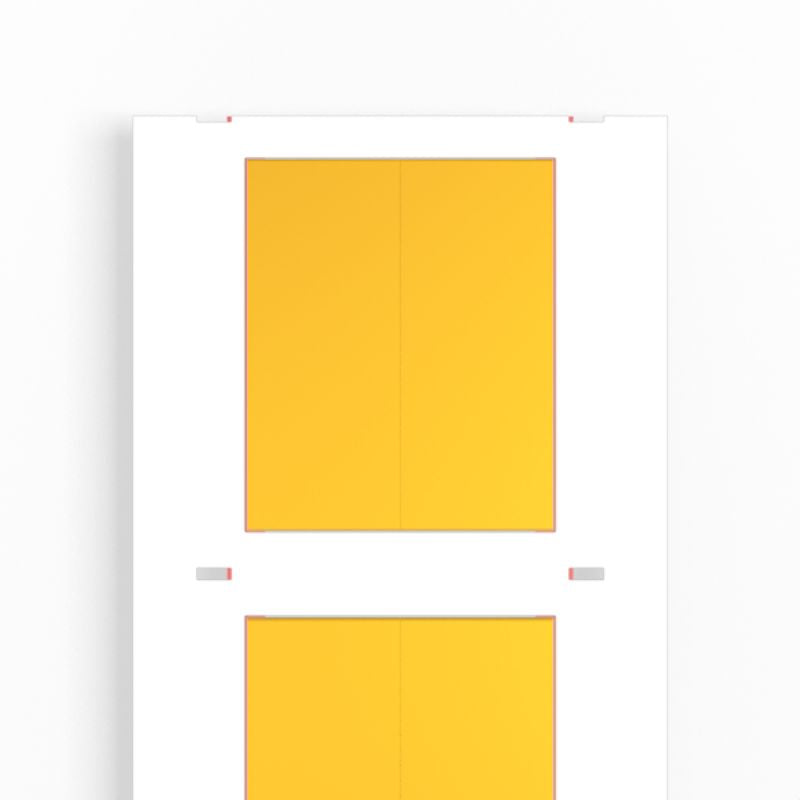 2437960000 - Yellow Polyolefine Markers, 19.5-38.1mm, 200 Pieces  (Pack of 200)