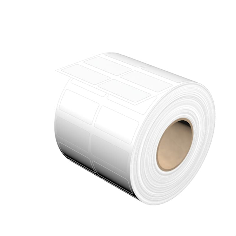 1011610000 - Roll of 4000 White 17x38mm Polyester Device Markers