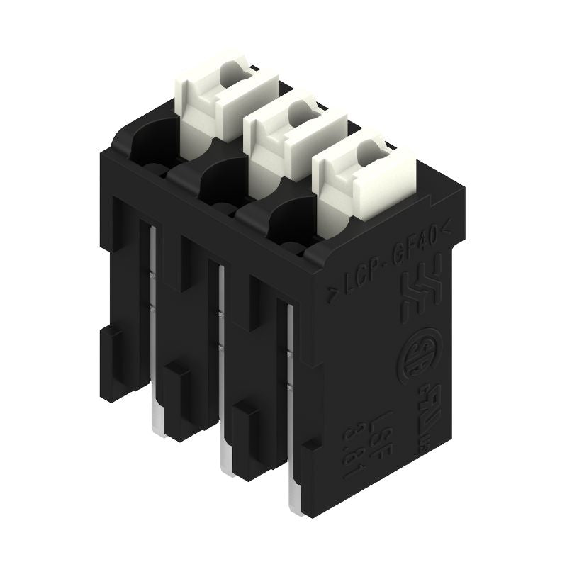 1869900000 - 3-Pole 3.81mm Terminal with PUSH IN Mechanism, Black Finish  (Pack of 46)