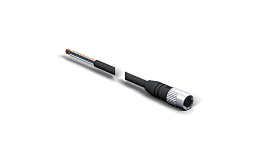 S88-2MPUR - 2m M12 8-Pin Connection Line, Halogen-Free, IP67