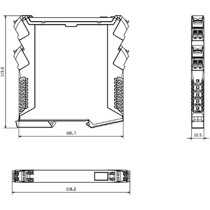 7760054234 - 114mm RoHS-Compliant Temperature Converter with 4-20 mA Output
