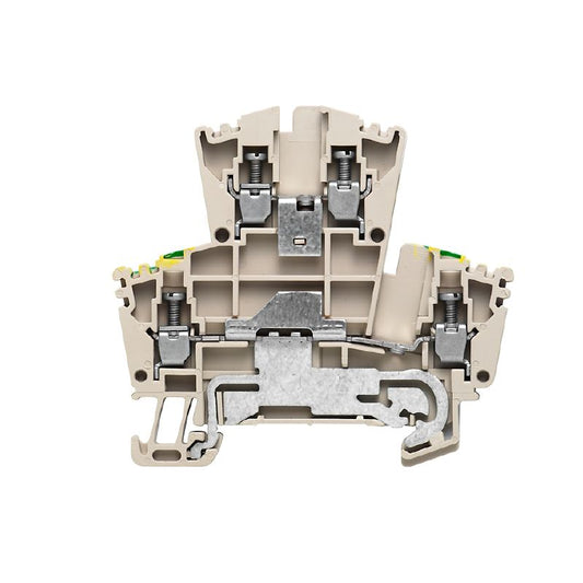 1036400000 - Dark Beige 2.5mm² Modular Terminal, Multi-Tier with Screw Connection  (Pack of 50)