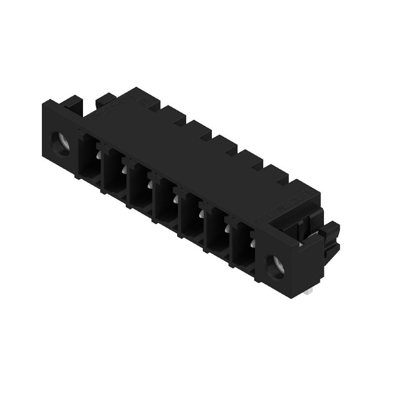1863740000 - 7-Pole 3.81mm PCB Connector with Solder Flange, Black Box  (Pack of 50)