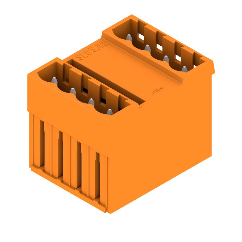 1614830000 - 5.00 mm Orange PCB Plug-In Connector, 8 Poles, 180° Elbow  (Pack of 50)