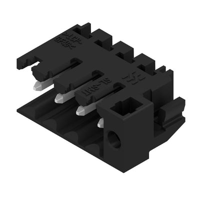1057410000 - 4-Pole 3.50mm Black PCB Connector with 90° Elbow  (Pack of 385)