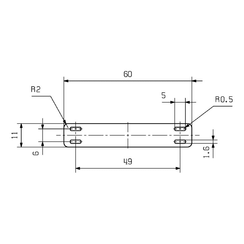 1422560000 - 60 x 11 mm Silver Aluminium Cable Markers - 50 pcs  (Pack of 50)
