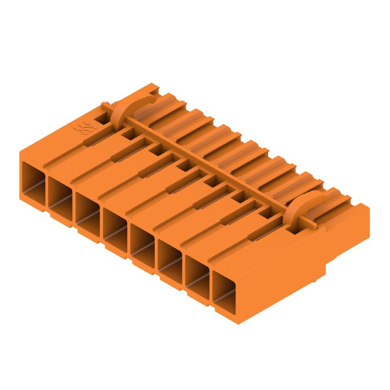 1610550000 - 8-Pole PCB Connector, Crimp Method, 180° Angle Design  (Pack of 50)