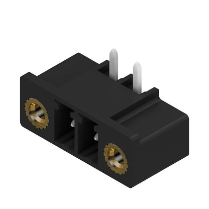 1036990000 - 3.81mm 2-Pole Black PCB Connector with Flange, 270°  (Pack of 50)