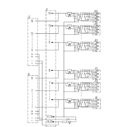 1449250000 - RSM-16 24V Relay with 290mm Width & LED Indicators