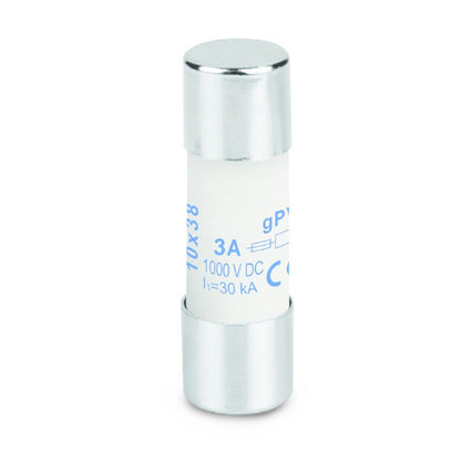 2783180000 - 10x38mm 3A Photovoltaic Cartridge Fuse, 1000 VDC  (Pack of 10)