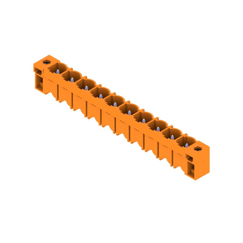 1141060000 - 7.62mm Orange PCB Connector, 10 Poles, THT Solder  (Pack of 18)