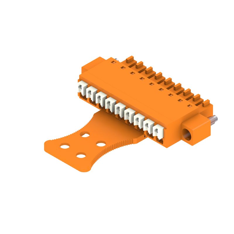 1236010000 - 9-Pole PCB Female Connector, 180° Orientation, Push-In Style  (Pack of 50)