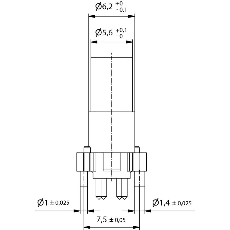 2423880000 - M8 Threaded 4-Pole Connector, ROHS Compliant, 2.48g  (Pack of 25)