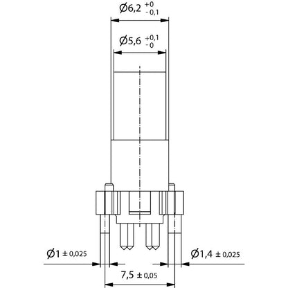 2423880000 - M8 Threaded 4-Pole Connector, ROHS Compliant, 2.48g  (Pack of 25)