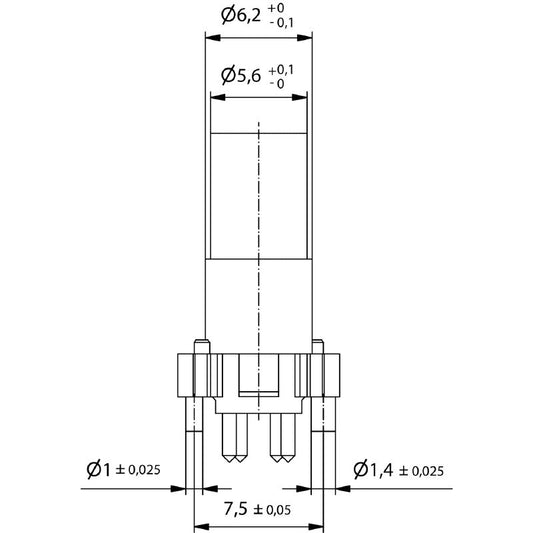 2423880000 - M8 Threaded 4-Pole Connector, ROHS Compliant, 2.48g  (Pack of 25)