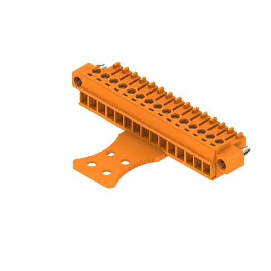 1236680000 - 3.81mm 15-Pole PCB Connector, 180° Angle, RoHS & UL Certified  (Pack of 50)