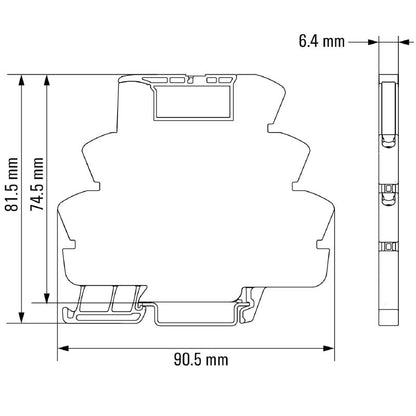 1240790000 - TXZ SUPPLY Module, 5 Contacts, 10A Tension-Clamp Connection  (Pack of 10)