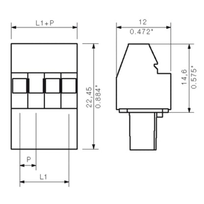 1007710000 - 3.50mm Female PCB Connector, 10 Poles, 90° Angle  (Pack of 48)