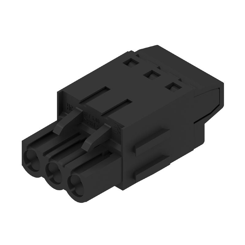 1501910000 - 3-Pin PCB Female Connector, 180-Degree Top Connection  (Pack of 102)