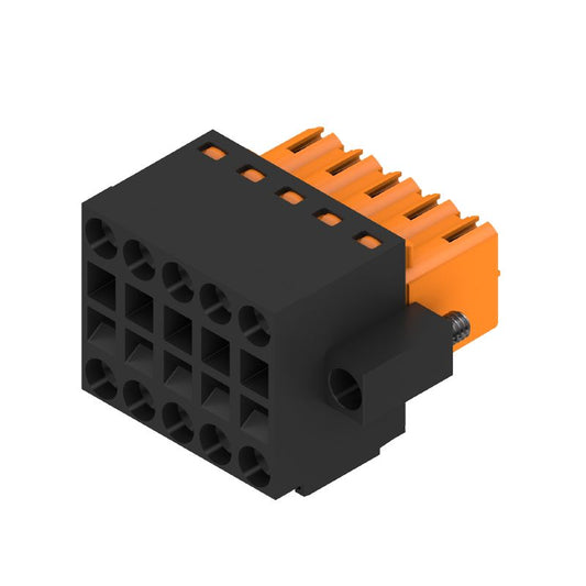 1944690000 - 10-Pole Female PCB Connector, 3.50mm Pitch, 180° Tension-Clamp  (Pack of 72)