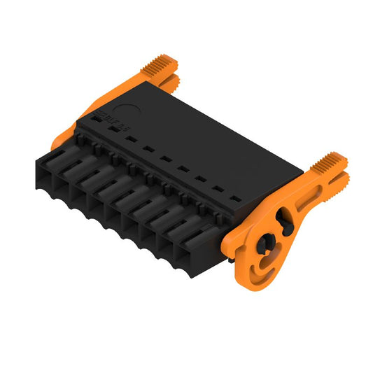 2459910000 - 3.50mm 9-Pole Push-In PCB Connector at 180° Angle  (Pack of 48)