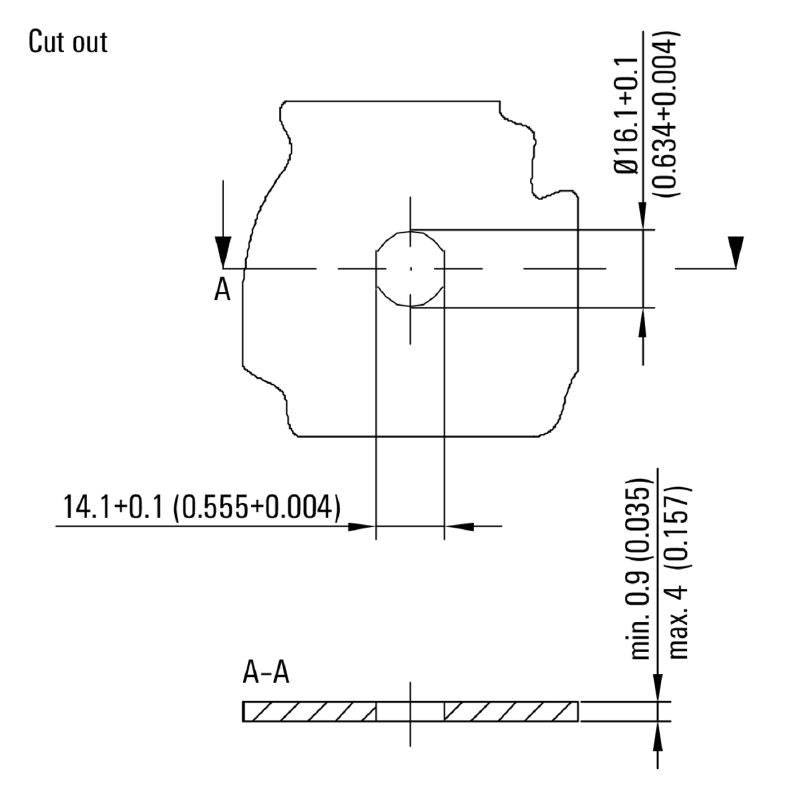 1400610000 - IP67 M12 to RJ45 Angled Adapter, Cat.6A Compliance