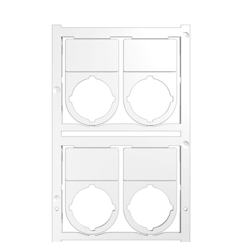 1428170000 - 53.75x27mm Self-Adhesive Device Marker, White, RoHS Approved  (Pack of 40)