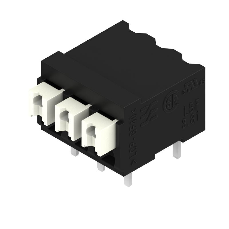 1824630000 - 3-Pole 3.81mm PCB Terminal, 90° Angle, Black  (Pack of 46)