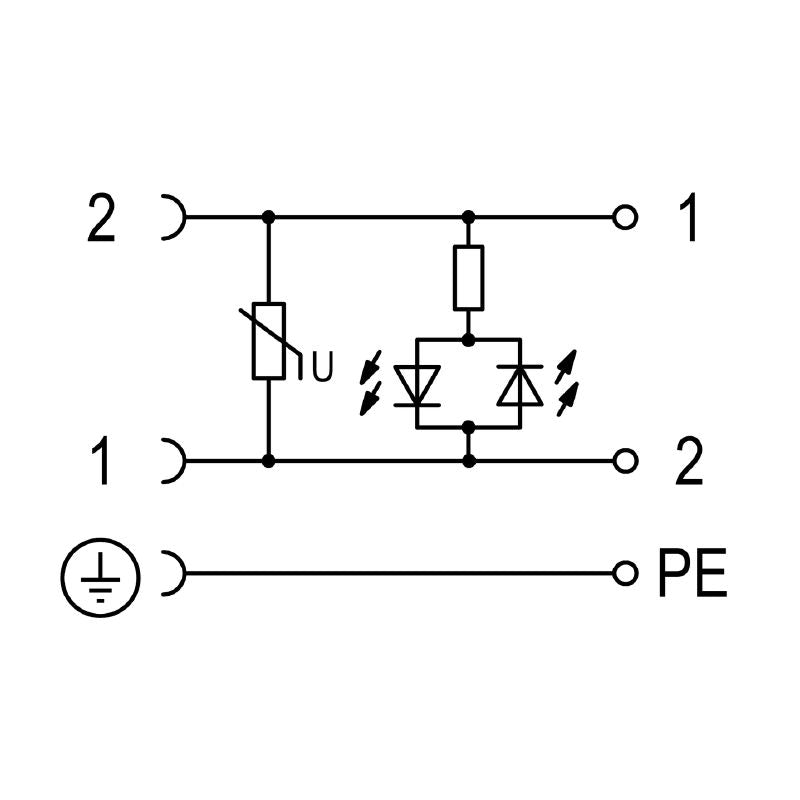 1873110000 - 3-Pole 18mm Valve Plug-in Connector with Varistor, 230V