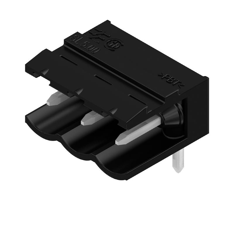 1626000000 - 5mm Pitch 3-Pole PCB Connector with 90° Elbow  (Pack of 100)