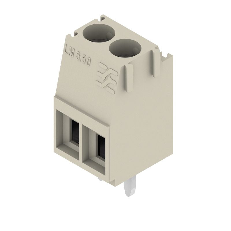 1704160000 - 3.2mm Pebble Grey PCB Terminal, 90° Angle, 2 Poles  (Pack of 246)