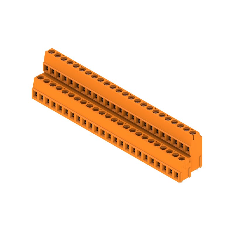 2599060000 - 5.08mm Pitch PCB Terminal with 48 Poles, Orange  (Pack of 8)