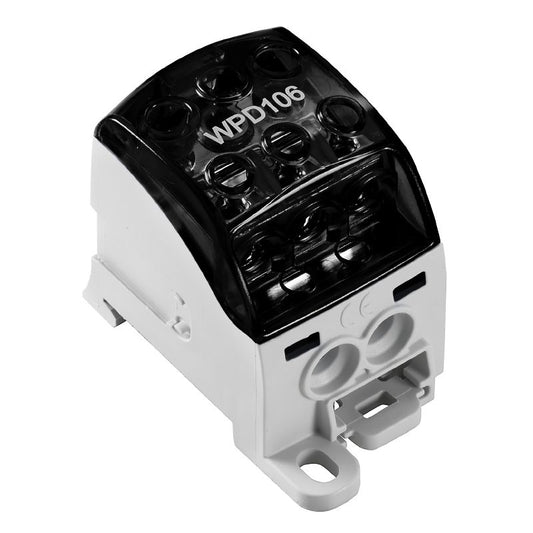 2725440000 - 6-Point 70mm² Black Terminal Block, 215A Capacity