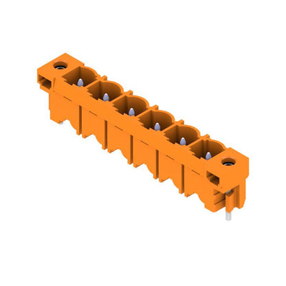 1141240000 - 7.62mm 6-Pole PCB Connector with Solder Flange 180° Angle  (Pack of 30)