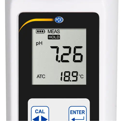 PCE-PH 28L - Digital pH Meter with Flat Electrode & Temperature Compensation