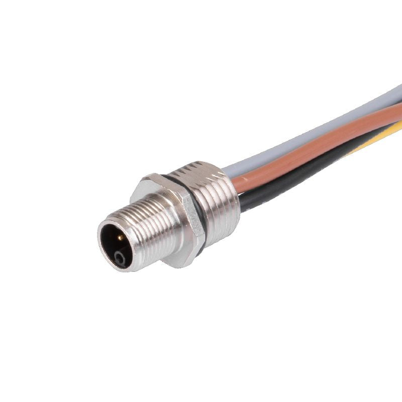 2968000000 - M12 Female Plug, Straight, 5 Poles, 0.2m Cable Length