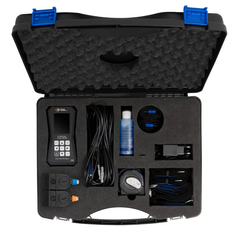 PCE-TDS 200 L - Ultrasonic Flow Meter ±32 m/s with 2.8" Display
