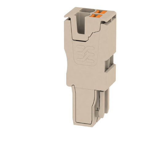 1513640000 - Compact 2-Pole 2.5mm² Plug, 800V, 24A, Dark Beige  (Pack of 25)