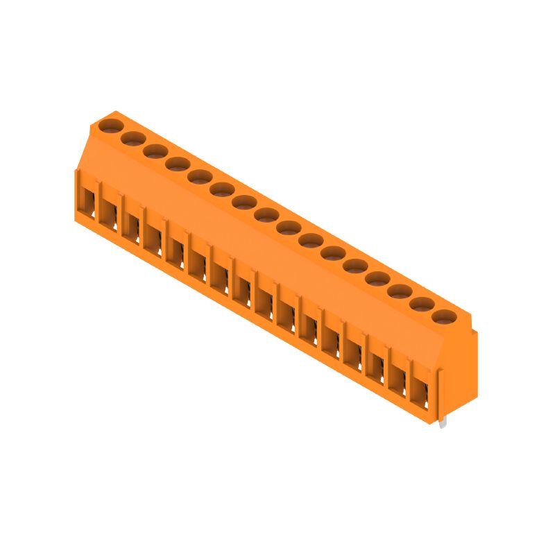 2567260000 - 5.08mm Tinned Orange PCB Terminal, 16 Poles, 90° Angle  (Pack of 18)