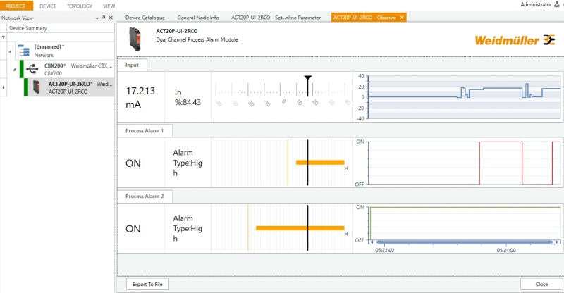 2456840000 - Signal Monitoring Device with Relay Outputs for Current & Voltage