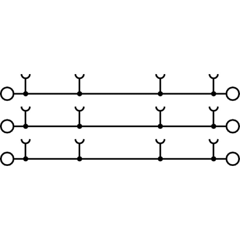 2663320000 - 50 mm² Feed-Through Terminal, 1000 V, Dark Beige