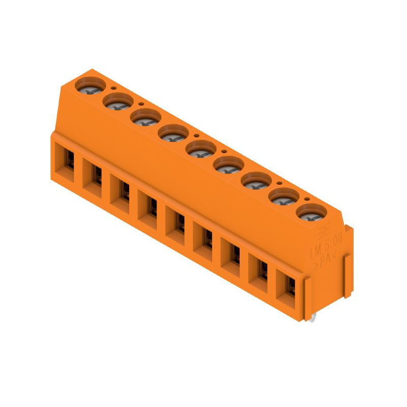 9994180000 - 5.08mm Orange PCB Terminal, 9 Poles, 90° Angle  (Pack of 50)