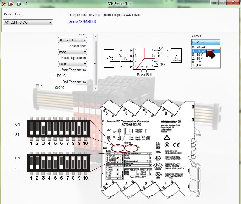 1375480000 - Configurable Temperature Transducer with Galvanic Isolation