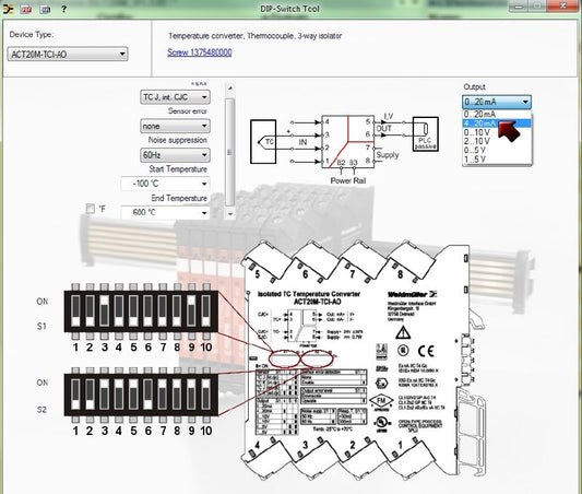 1375480000 - Configurable Temperature Transducer with Galvanic Isolation